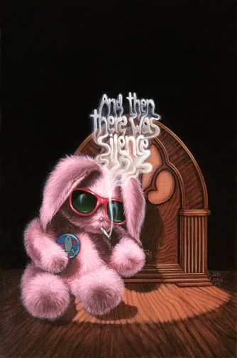And Then There Was Silence, painting by Jill Bauman (Harlan Ellison)