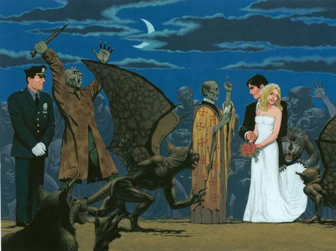 Betsy Bride of the Vampire, painting by Walter Velez (Mary Janice Davidson)