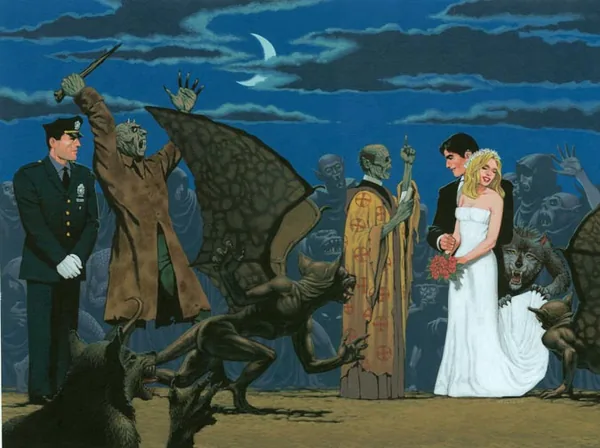 Betsy Bride of the Vampire, painting by Walter Velez (Mary Janice Davidson)