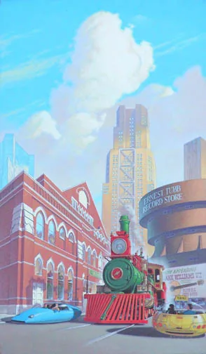 By the Time I Get to Nashville, painting by Walter Velez (Lionel Fenn)