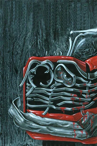 Christine’s Revenge, painting by Jill Bauman (Stephen King)