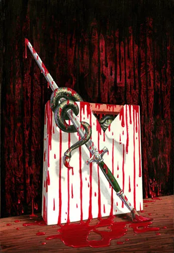 Dark Arts, painting by Jill Bauman (John Pelan)