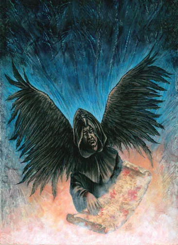 Darkness Descends, painting by Jill Bauman (Charles L. Grant)