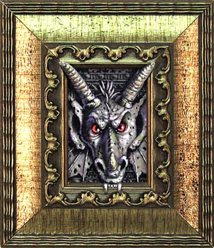 Demon, painting by Jill Bauman