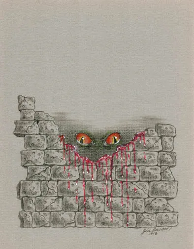 Fine Frights (Drawing), painting by Jill Bauman (Ramsey Campbell)