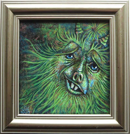 Funny Face, painting by Jill Bauman