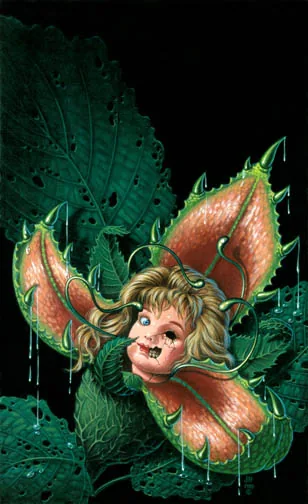Garden of Evil, painting by Jill Bauman (Edmund Plante)