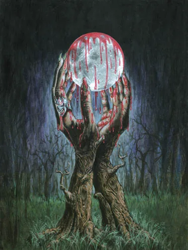 How to Recognize a Demon Has Become Your Friend, painting by Jill Bauman (Linda Addison)