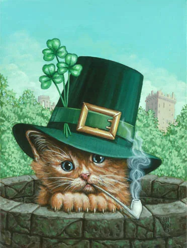 KittyKelly, painting by Jill Bauman