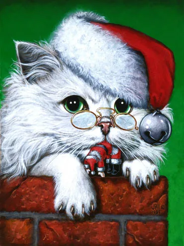 KittyKlaws, painting by Jill Bauman