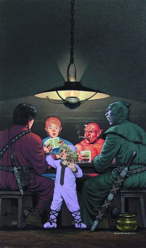 Little Myth Marker, painting by Walter Velez (Robert Asprin)
