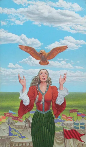 Magic in Itkar II, painting by Walter Velez (Andre Norton & Robert Adams)