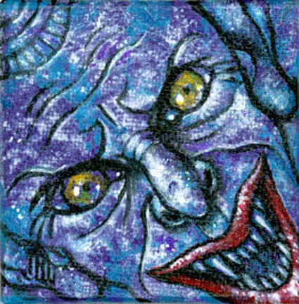 Mister Jolly, painting by Jill Bauman
