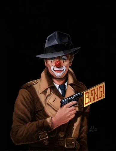 Party Till You Die, painting by Jill Bauman