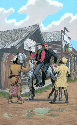 Phule’s Errand, painting by Walter Velez (Robert Asprin with Peter J. Heck)