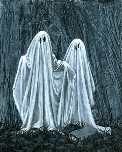 Pork Pie Hat Ghosts, painting by Jill Bauman (Peter Straub)