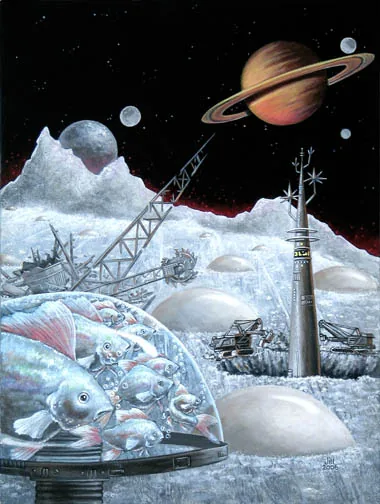 Pushing Ice, painting by Jill Bauman