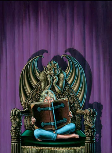 Scary Tales, painting by Jill Bauman