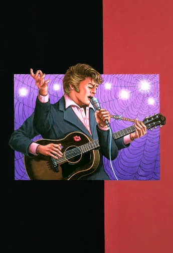 Spider Kiss, painting by Jill Bauman (Harlan Ellison)
