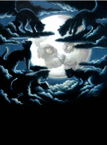 Tales by Moonlight 2, painting by Jill Bauman (Jessica Salmonson)