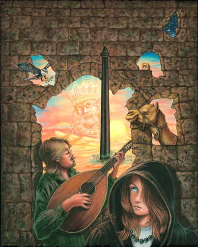 The City of Lost Desire, painting by Jill Bauman