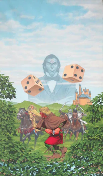 The Destiny Dice, painting by Walter Velez (David Bishoff)