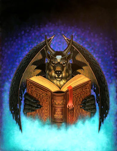 The Dunwich Horror, painting by Jill Bauman (H.P. Lovecraft)