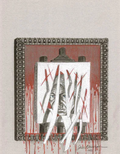 The Face That Must Die (Drawing), painting by Jill Bauman (Ramsey Campbell)