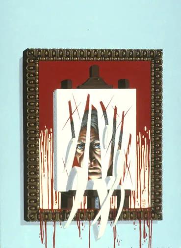 The Face That Must Die, painting by Jill Bauman (Ramsey Campbell)