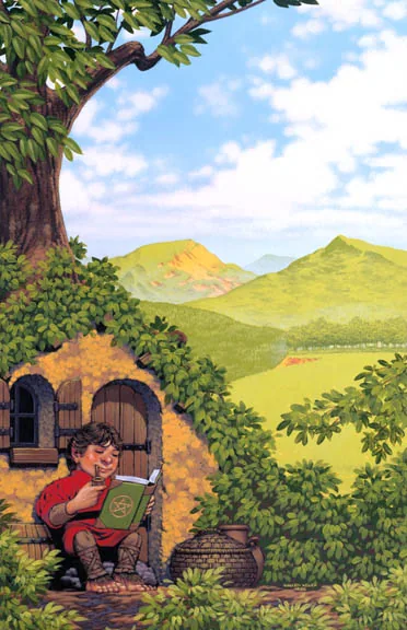 The Hobbit, painting by Walter Velez (J. R. R. Tolkien)