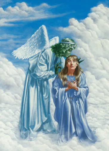 The Kiss, painting by Jill Bauman (Harlan Ellison)