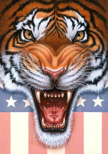 The Laughing Tiger, painting by Jill Bauman (Stephen King)