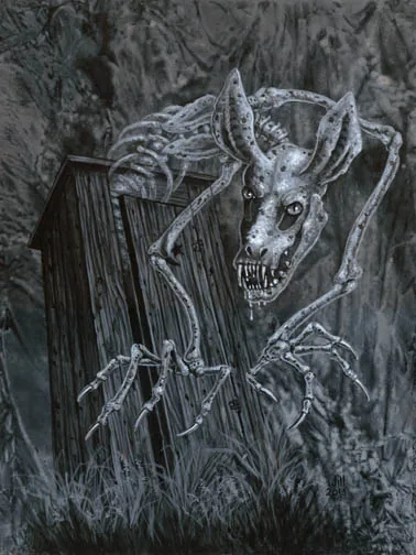 The Outhouse, painting by Jill Bauman (Ronald Kelly)