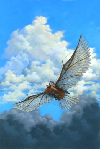 The Secret History of the Ornithopter, painting by Jill Bauman
