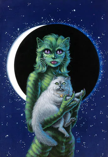 Tigerishka, painting by Jill Bauman