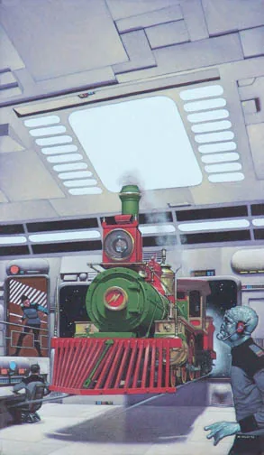 Time: The Semi-Final Frontier, painting by Walter Velez (Lionel Fenn)