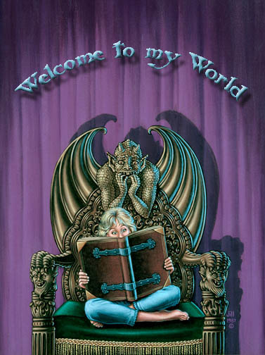Scary Tales, painting by Jill Bauman